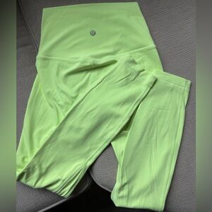 Lululemon electric lemon leggings: Size 2  25” inseam
High-waisted; Super soft